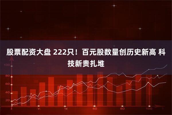 股票配资大盘 222只！百元股数量创历史新高 科技新贵扎堆
